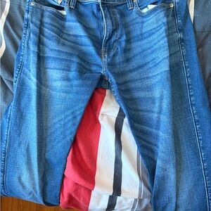 Hollister Men's Denim Slim Jeans - Blue